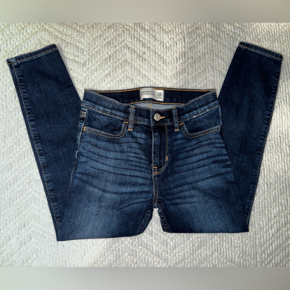 Abercrombie & Fitch Kids Dark Blue High Rise Jean Legging